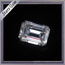 10X14mm émeraude coupé pour toujours une coupe brillante Moissanite pour les bijoux de mode